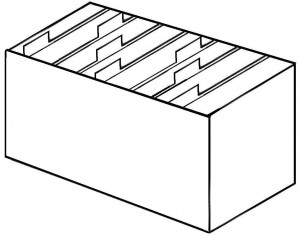 box with file folders