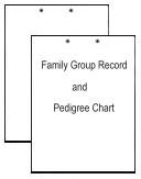 family group record and pedigree chart