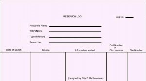 sample research log